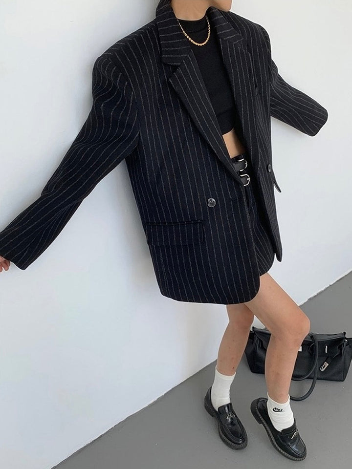Mila | Oversized Pinstripe Blazer