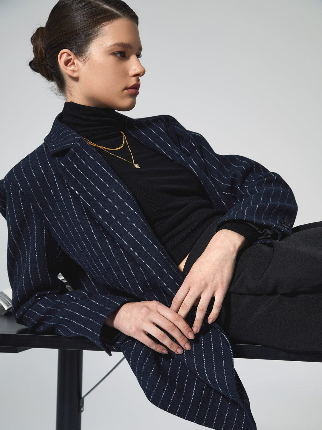 Mila | Oversized Pinstripe Blazer