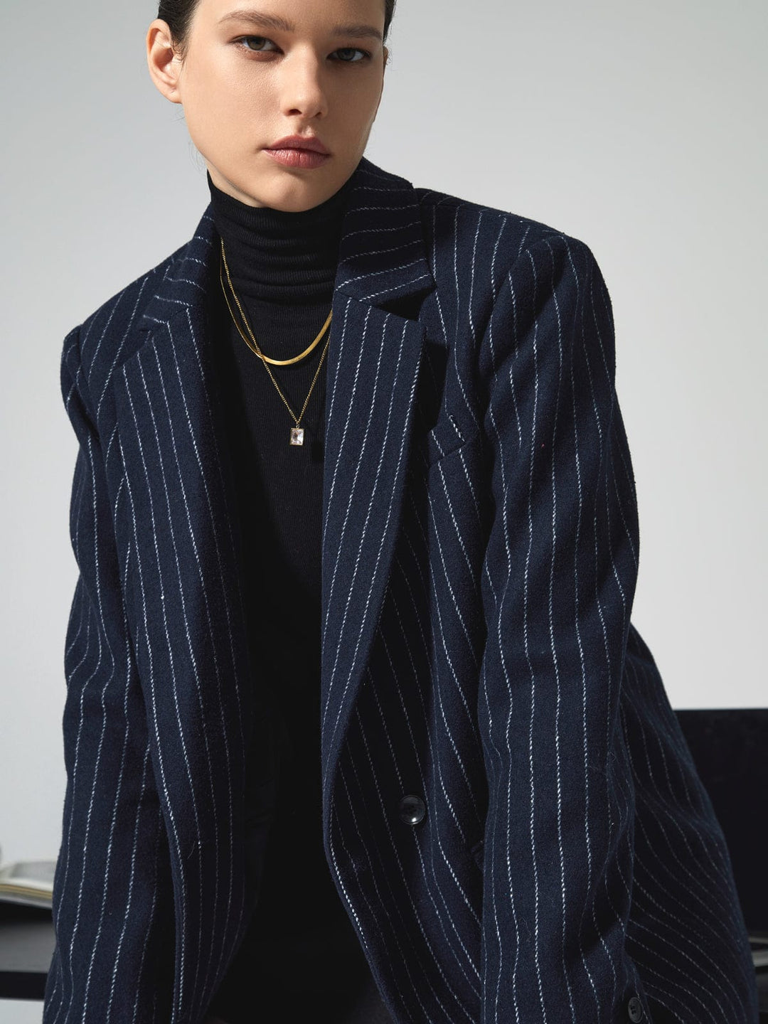 Mila | Oversized Pinstripe Blazer