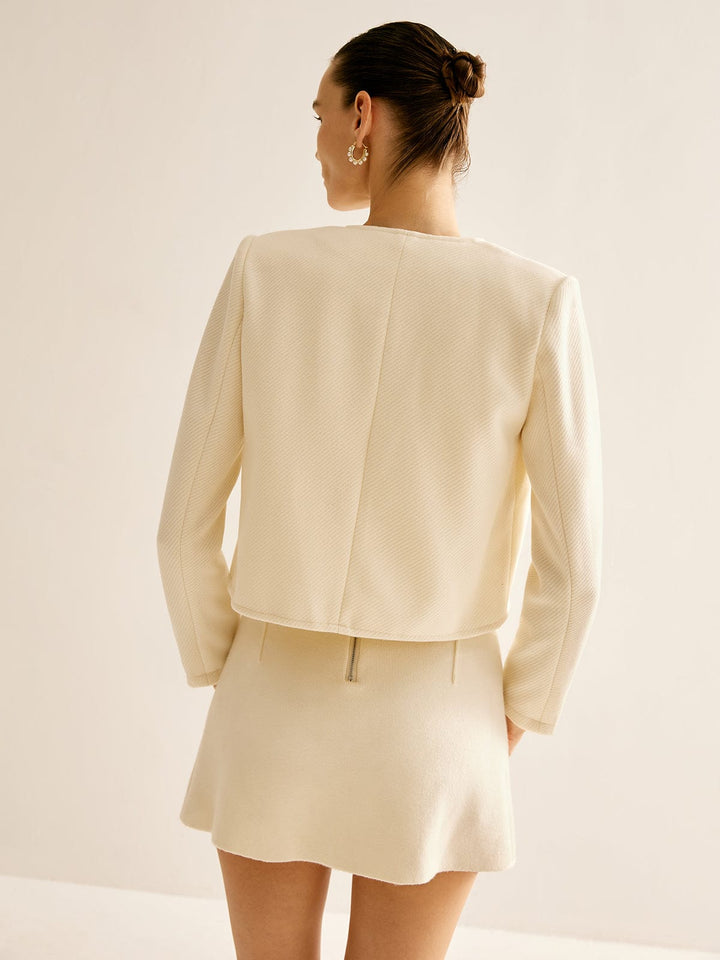 Yara | Cropped Blazer met Structuur