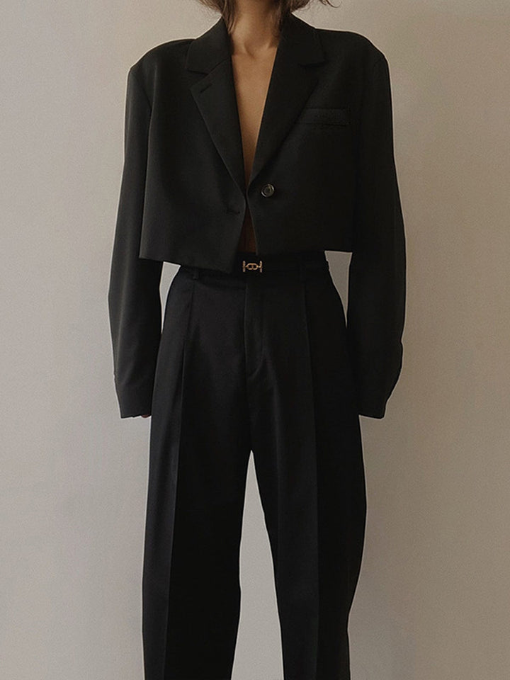 Sanne | Cropped Blazer met Moderne Pasvorm