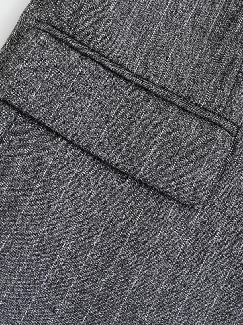 Demi | Pinstripe Blazer in Grijs