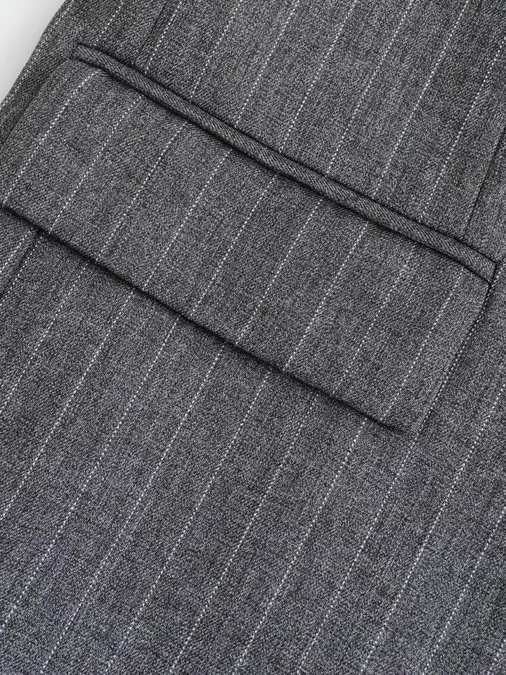 Demi | Pinstripe Blazer in Grijs