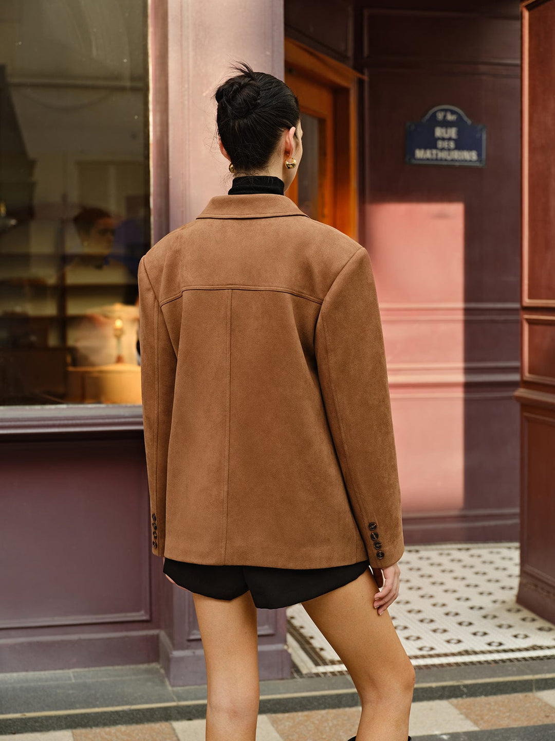 Serena | Suède Look Blazer