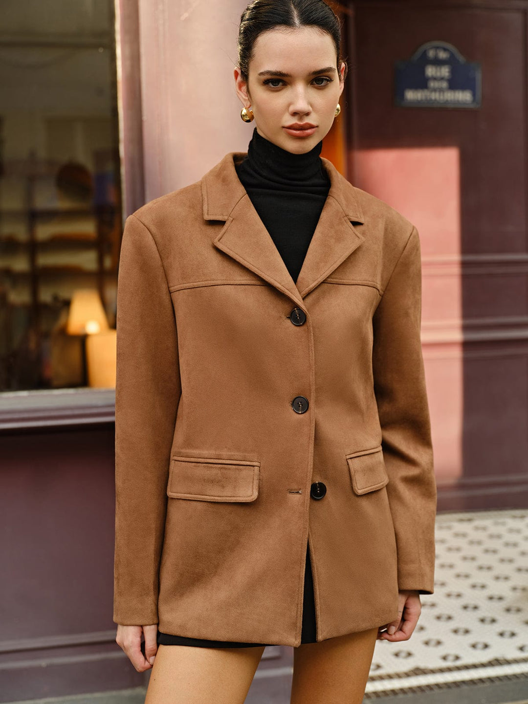 Serena | Suède Look Blazer