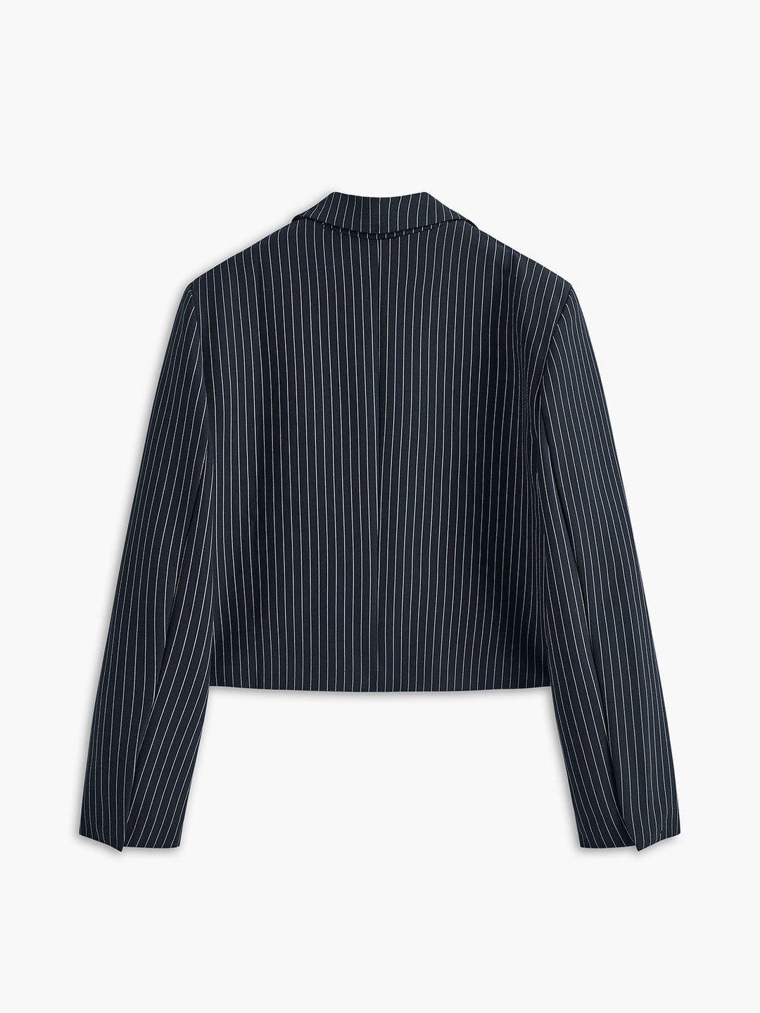 Evi | Cropped Pinstripe Blazer