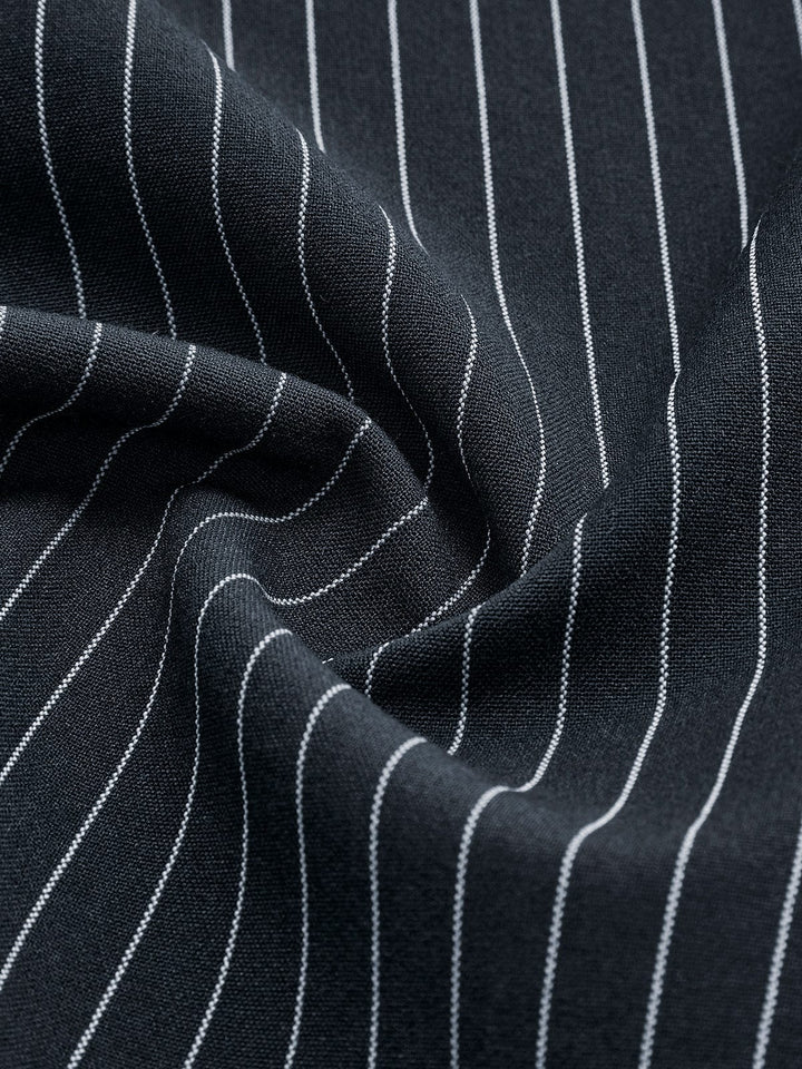 Evi | Cropped Pinstripe Blazer
