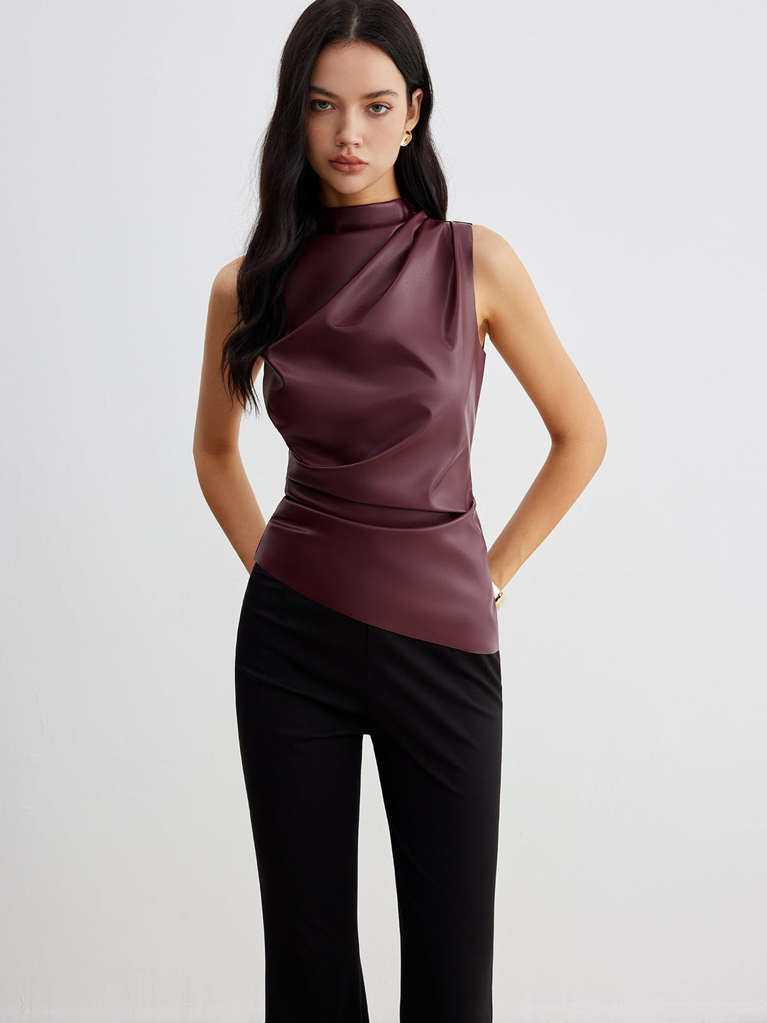 Masja | Kunstleer Tanktop