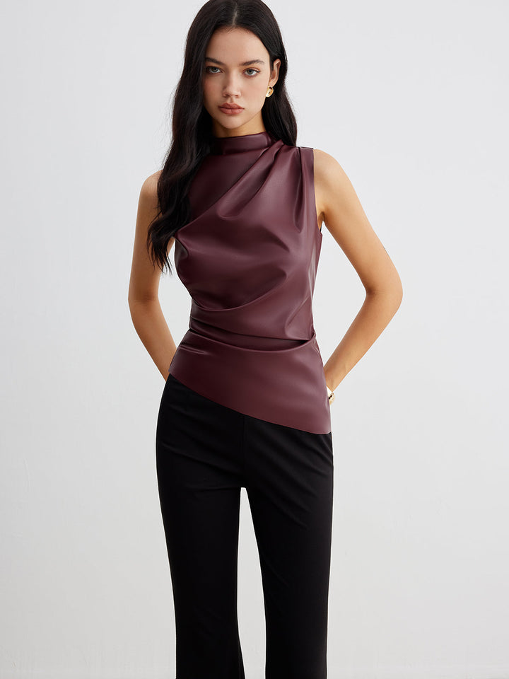 Masja | Kunstleer Tanktop