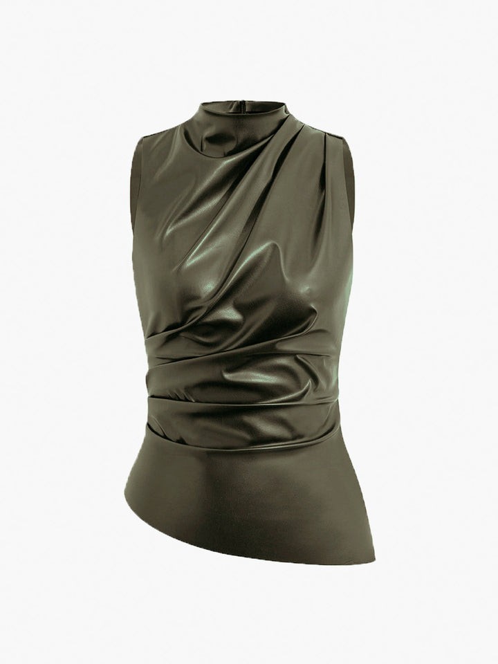 Masja | Kunstleer Tanktop