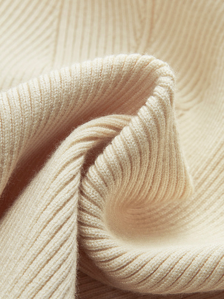 Femke | Ribbed Top met Subtiel Patroon