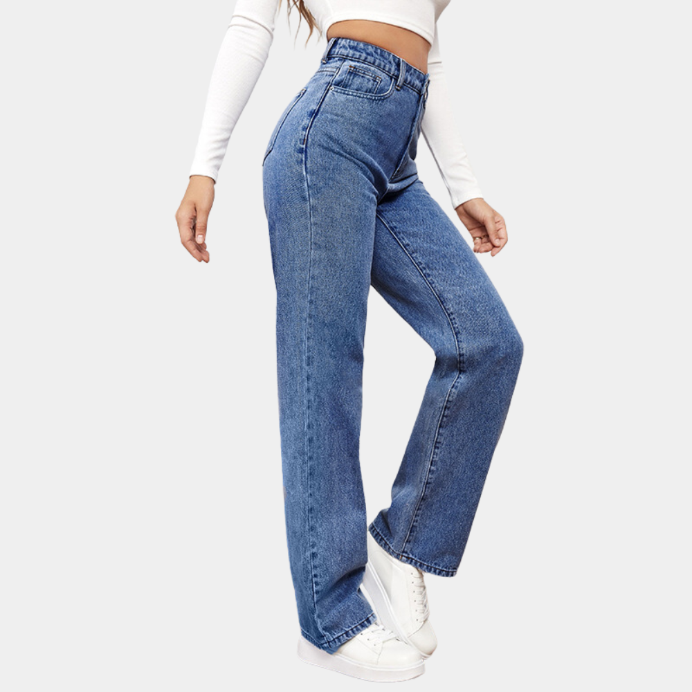Dagmar | Hoge Taille Rechte Jeans