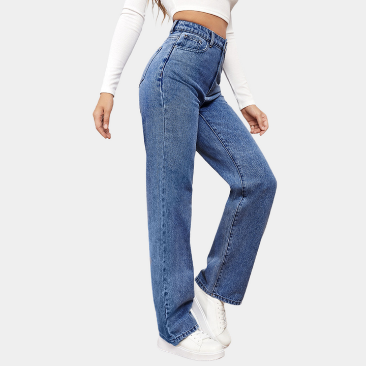 Dagmar | Hoge Taille Rechte Jeans
