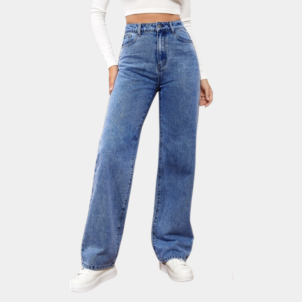 Dagmar | Hoge Taille Rechte Jeans