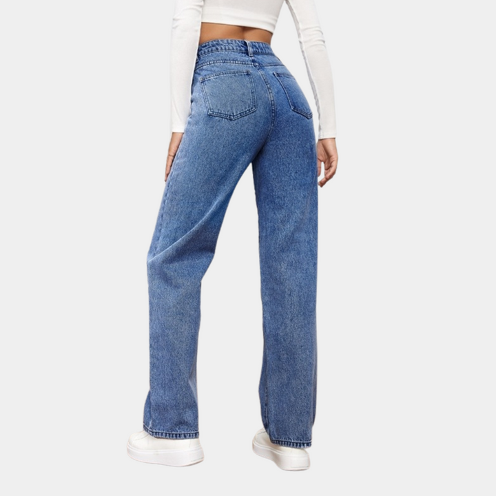 Dagmar | Hoge Taille Rechte Jeans