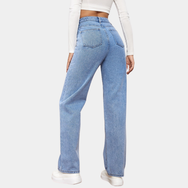 Dagmar | Hoge Taille Rechte Jeans