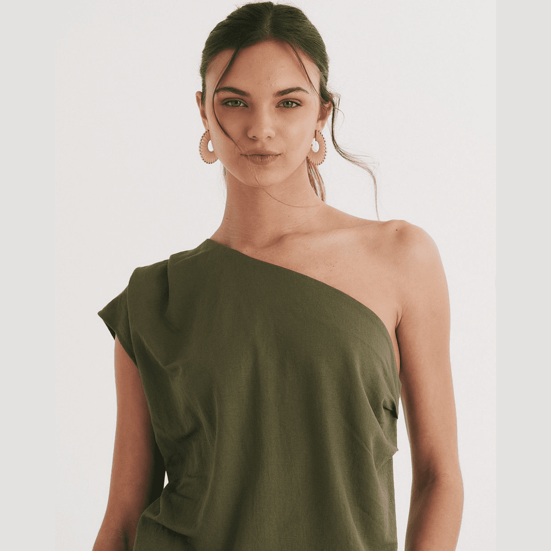 Fieke | One-Shoulder Top met een casual snit