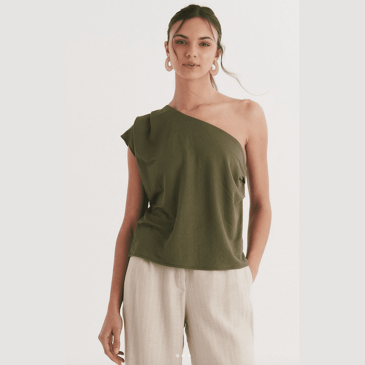 Fieke | One-Shoulder Top met een casual snit