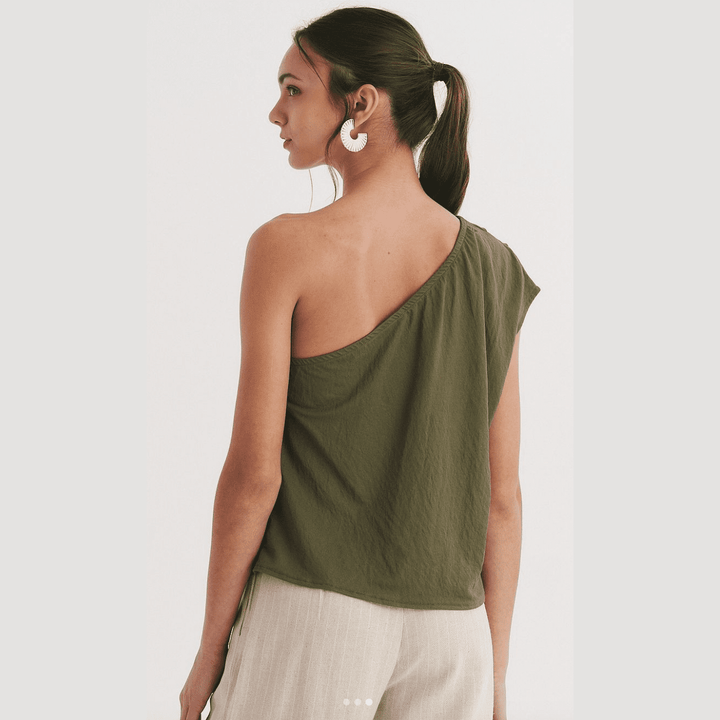 Fieke | One-Shoulder Top met een casual snit