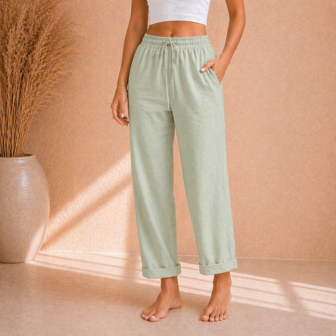 Alina | Relaxed Linen Look Broek