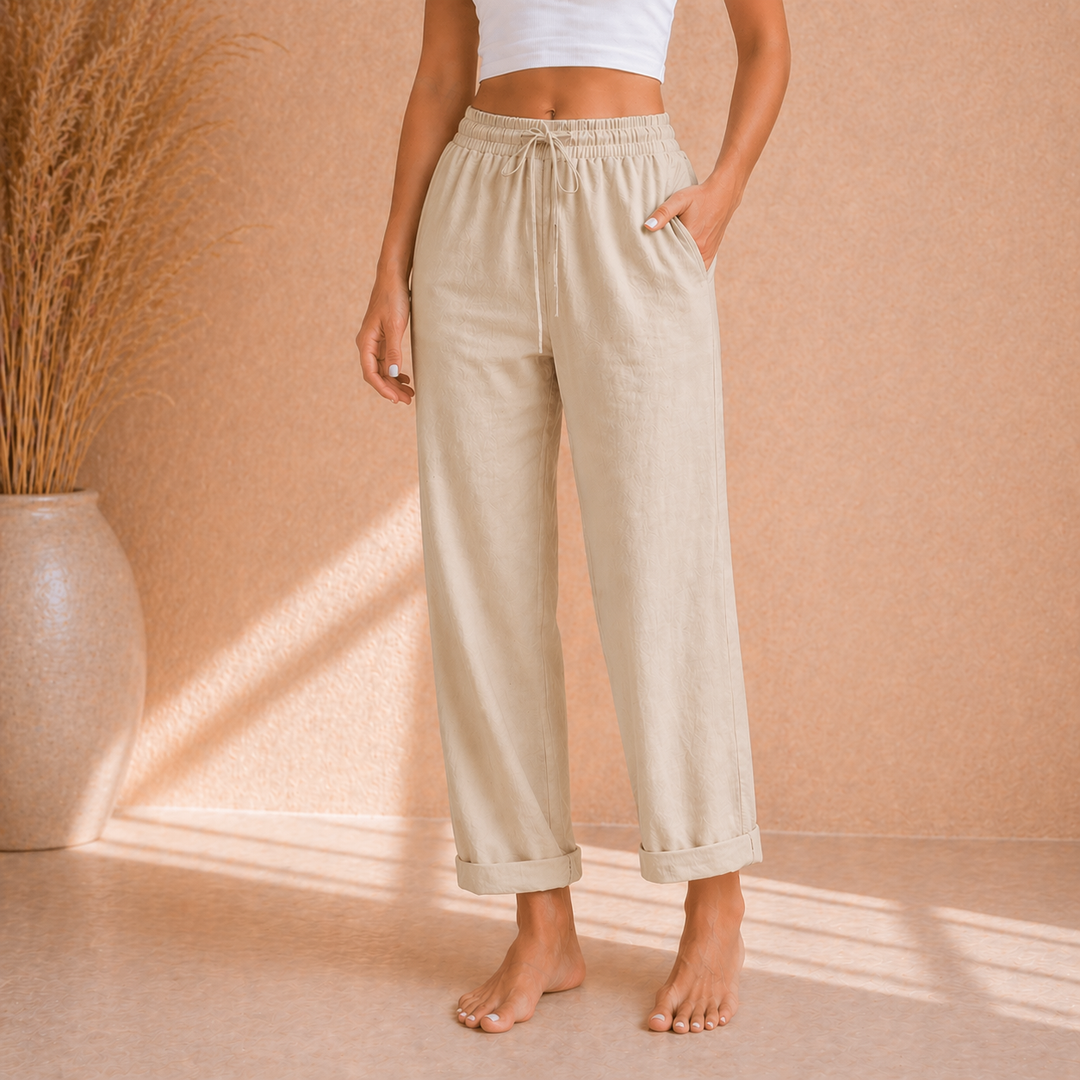 Alina | Relaxed Linen Look Broek