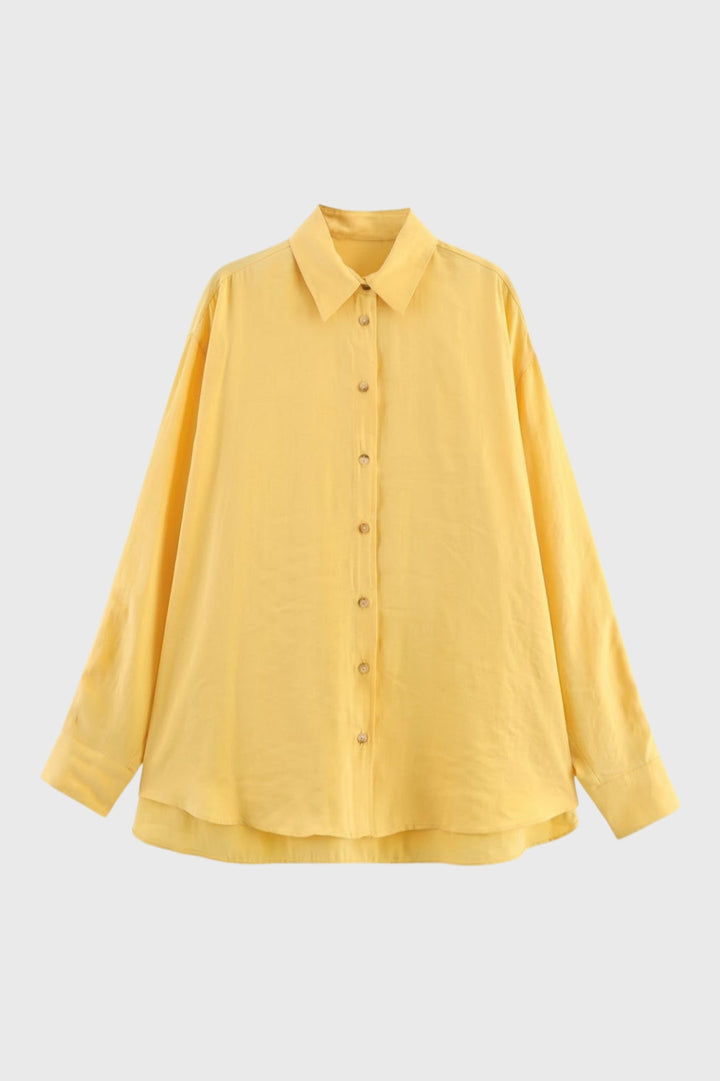 Alisa | Luchtige Blouse met Knopen en Relaxte Pasvorm