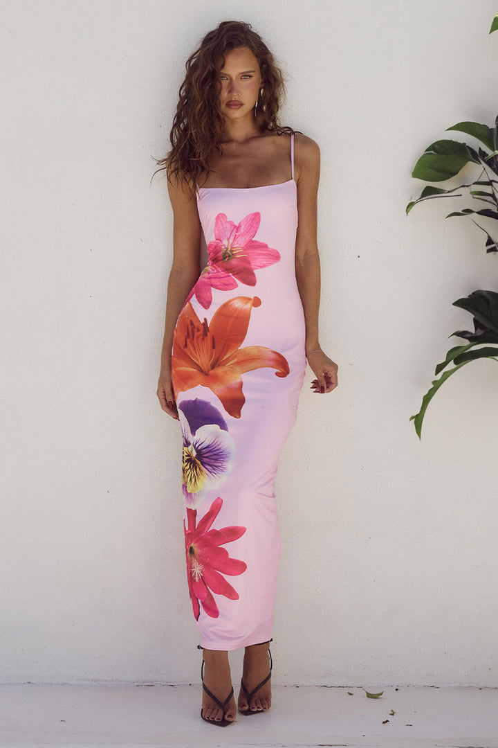 Elin | Maxi Jurk met Bloemenprint