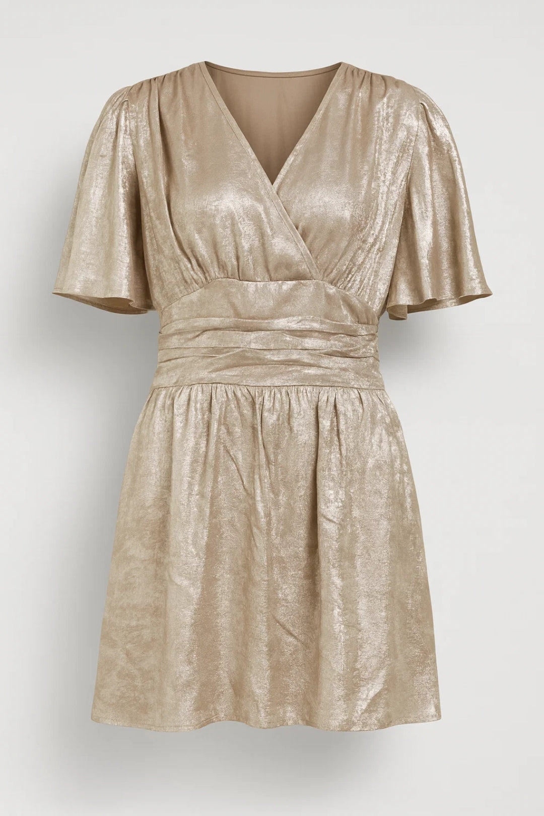 Elena | Luxe Gouden Wikkeljurk