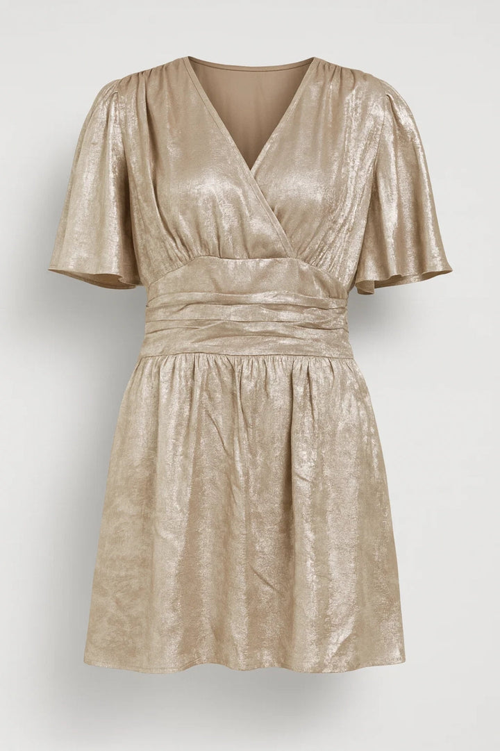 Elena | Luxe Gouden Wikkeljurk