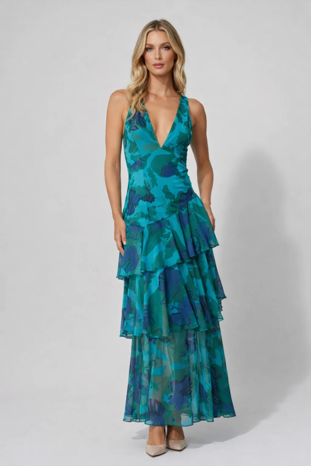 Chantal | Maxi Jurk Met Bloemenprint