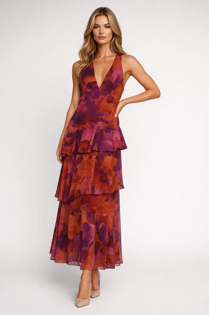 Chantal | Maxi Jurk Met Bloemenprint