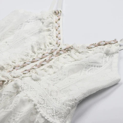 Isla | Bohemian Lace Maxi Jurk