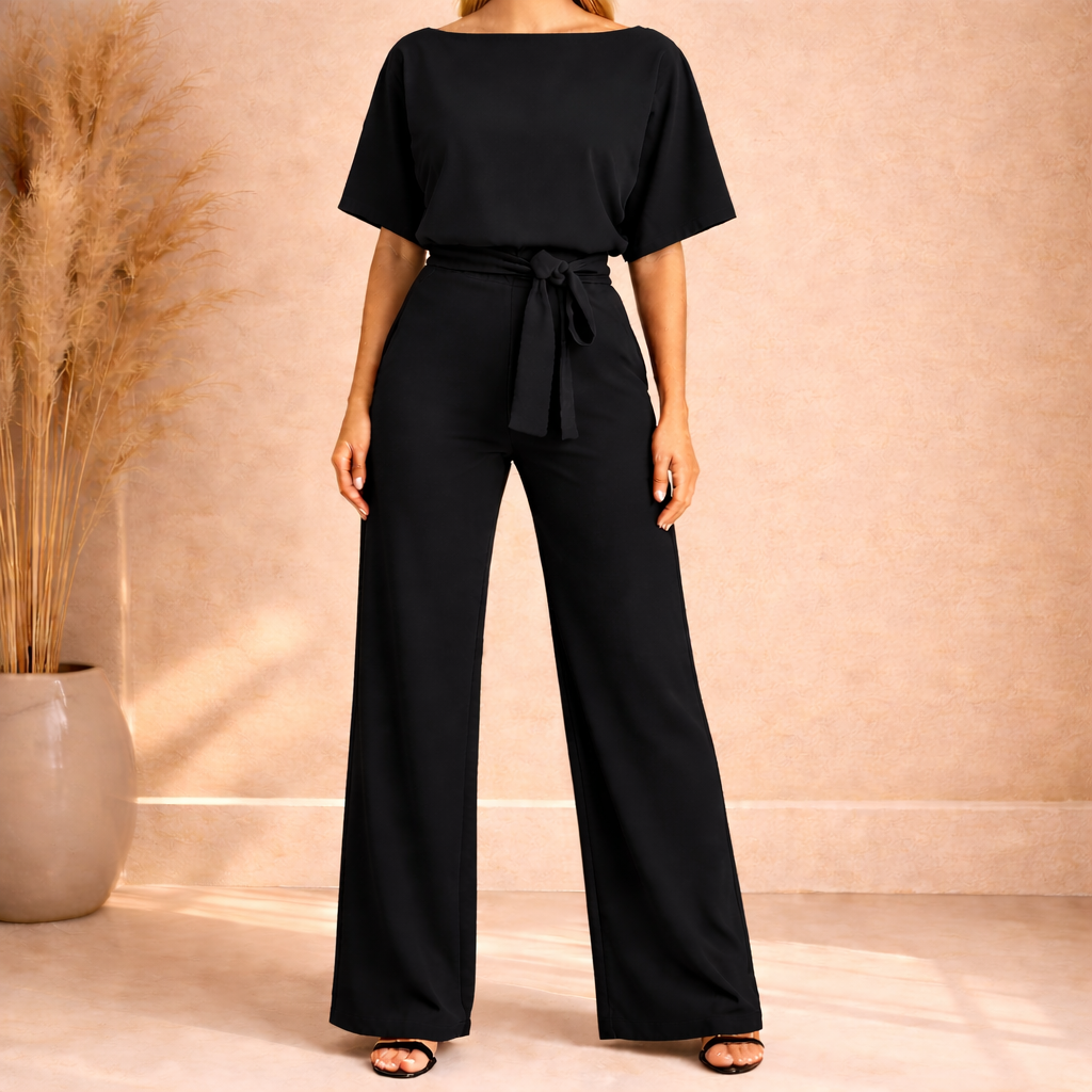 Sofia | Wide Leg Strik Jumpsuit
