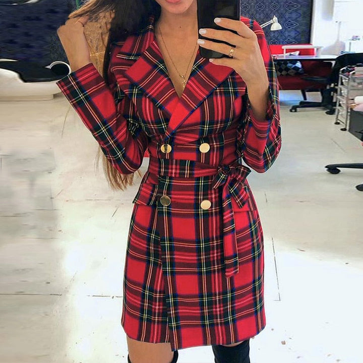 Sophie | Tartan Blazer Jurk
