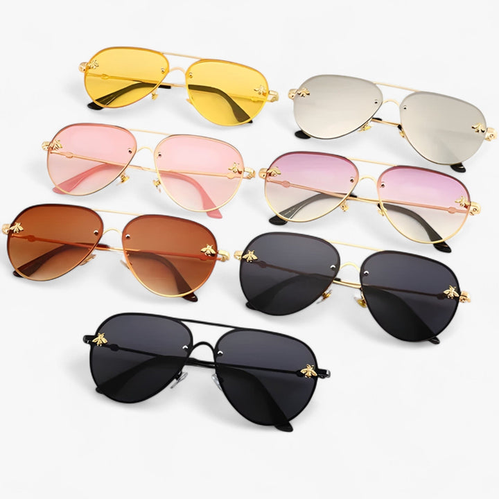 Annalies | Aviator Zonnebril met Detail