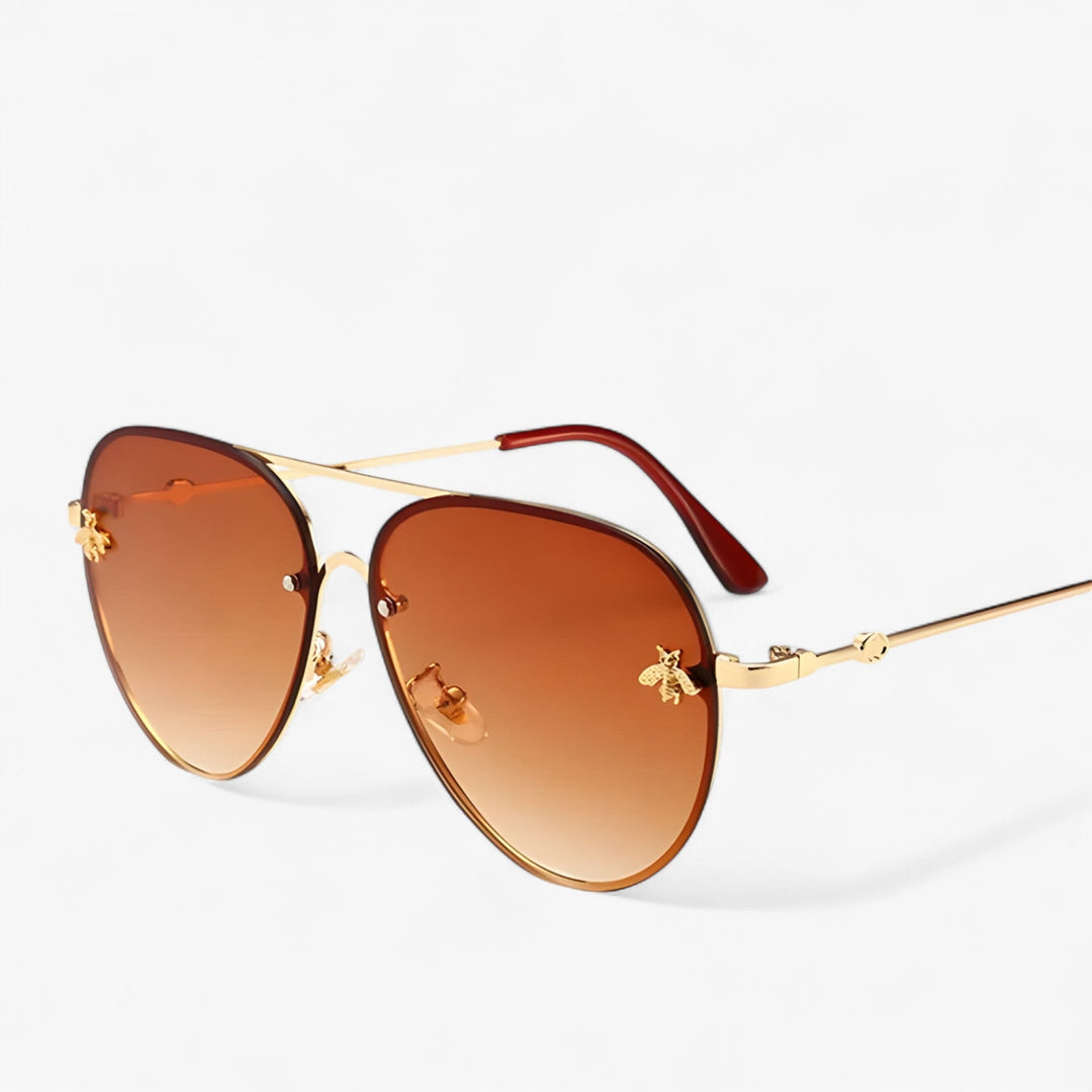 Annalies | Aviator Zonnebril met Detail