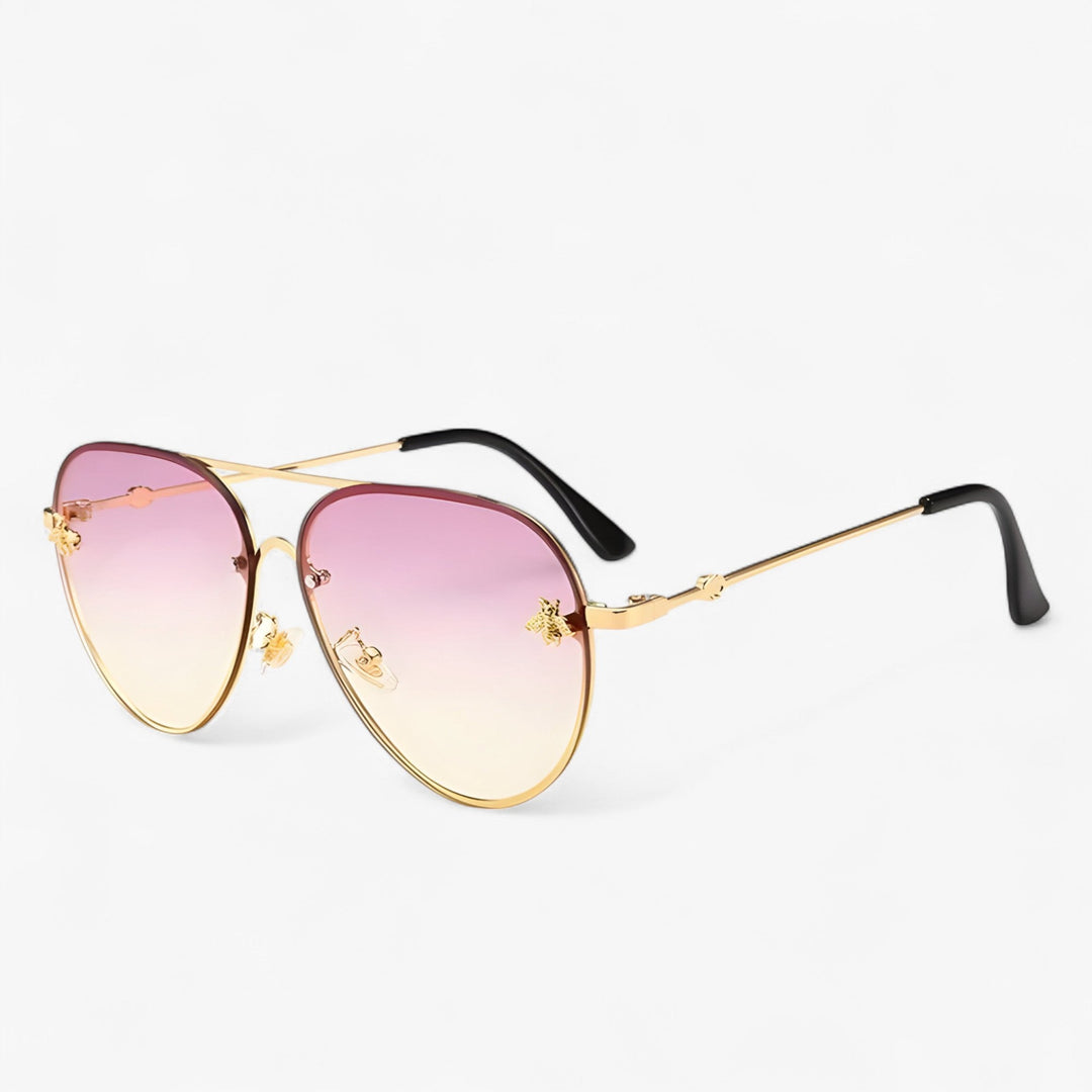 Annalies | Aviator Zonnebril met Detail