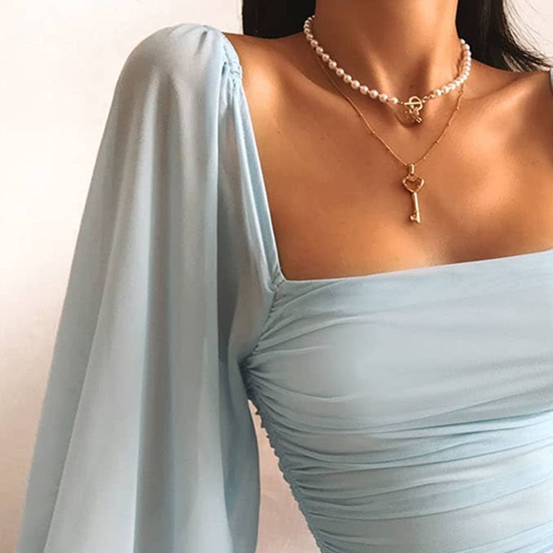 Elise | Draped Mini Jurk