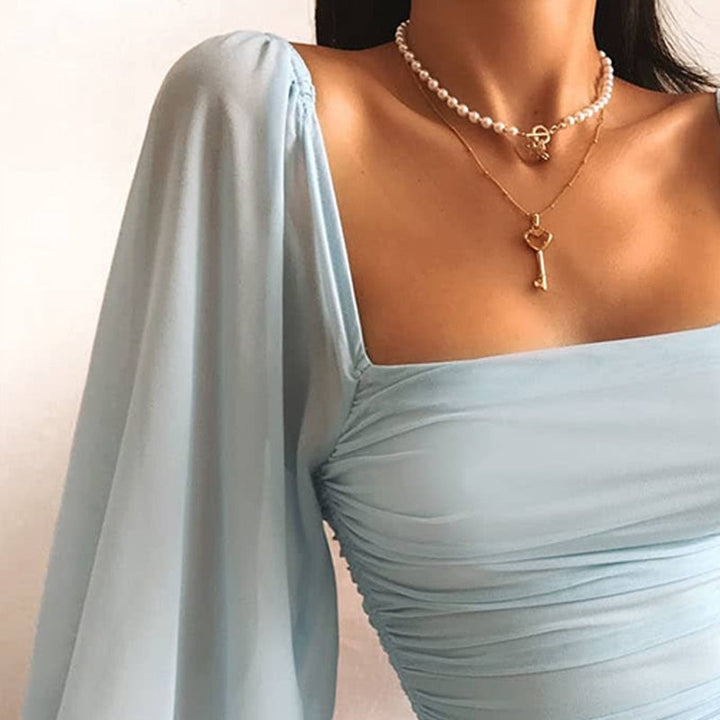 Elise | Draped Mini Jurk