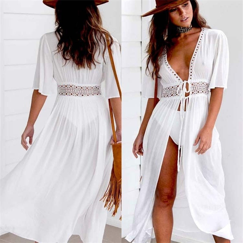 Ayla | Bohemian Strand Kimono Jurk