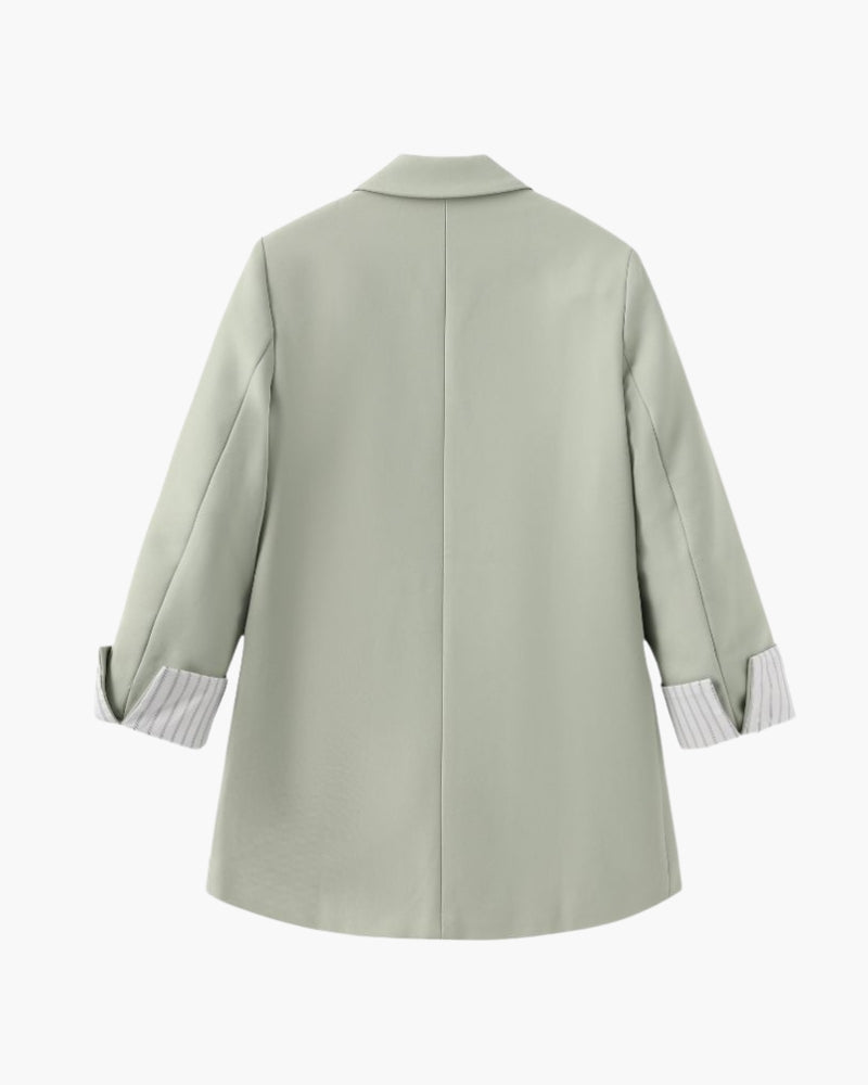 Saar | Double Breasted Blazer in Lichtgroen