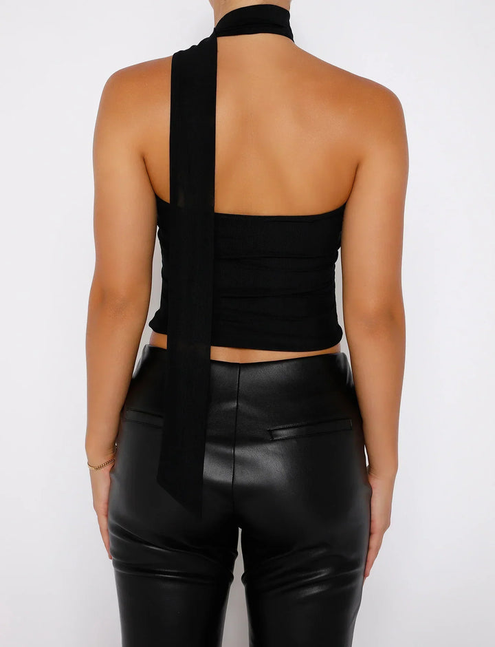 Febe | Strapless Top met Choker Detail