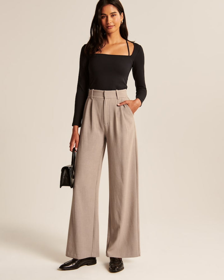 Lotte | Elegante Wide Leg Pantalon