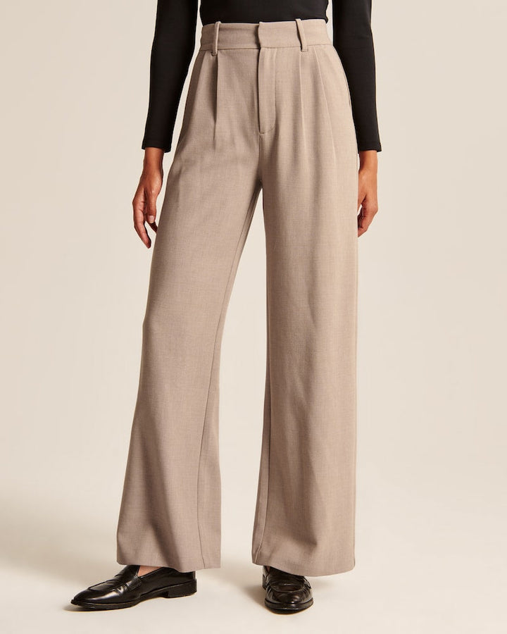 Lotte | Elegante Wide Leg Pantalon