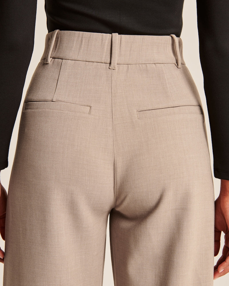 Floor | Wide Leg Pantalon in Taupe