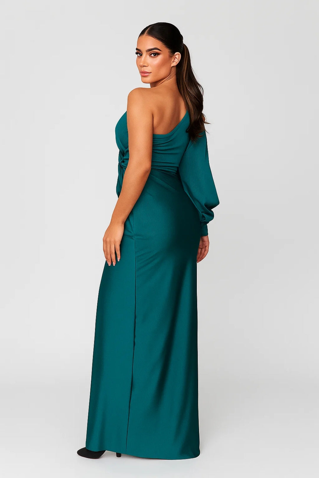 Seraphina | One-Shoulder Maxi Jurk met Drapage
