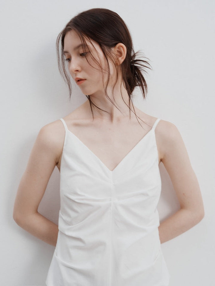 Yara | Maxi Jurk met Geplooid Detail