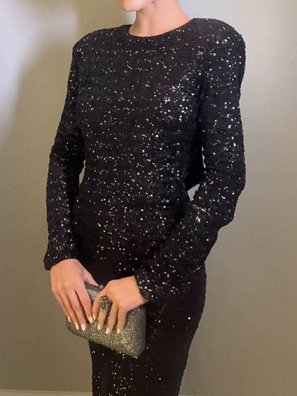 Noa | Maxi Jurk met Open Rug en Strikdetail