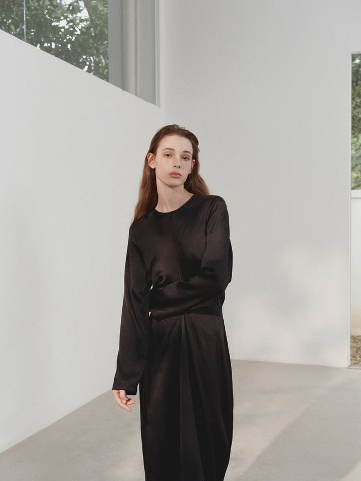 Mila | Elegante Maxi Jurk met Lange Mouwen