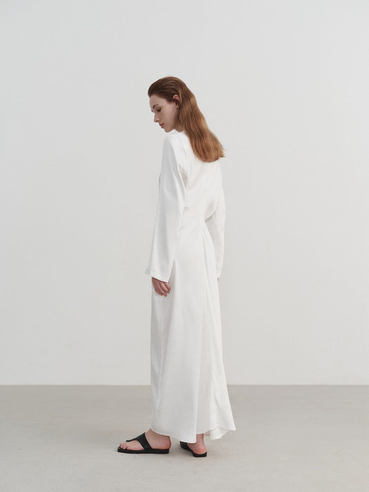 Mila | Elegante Maxi Jurk met Lange Mouwen
